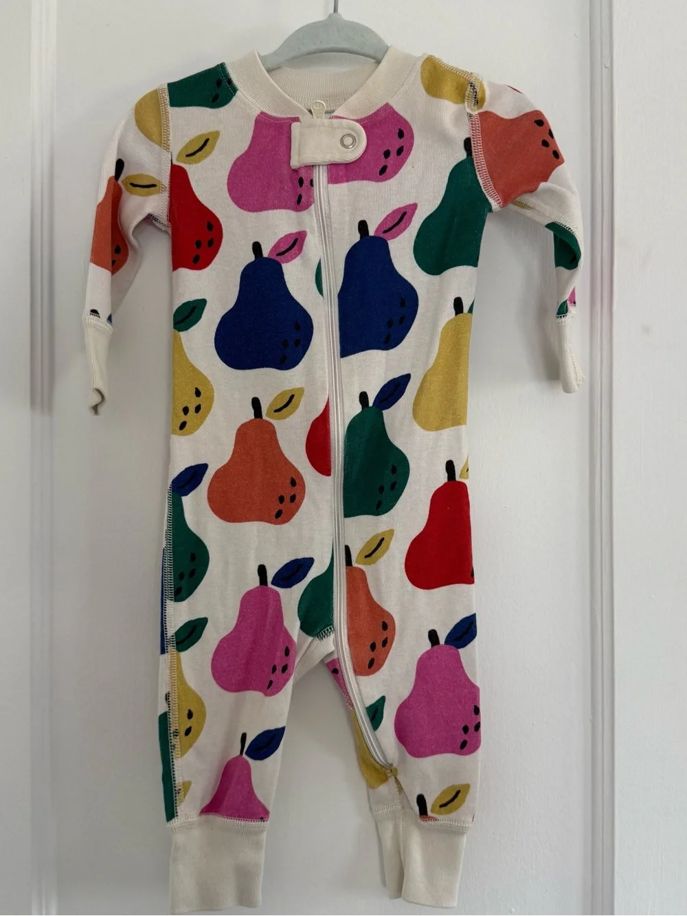 Hanna Andersson Baby Zip Sleeper In Organic Cotton Colorful Pears 3-6m